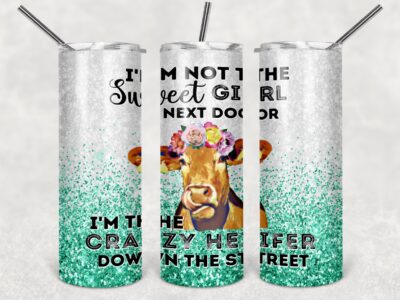 Crazy Cow Mock- 20oz Skinny Tumbler