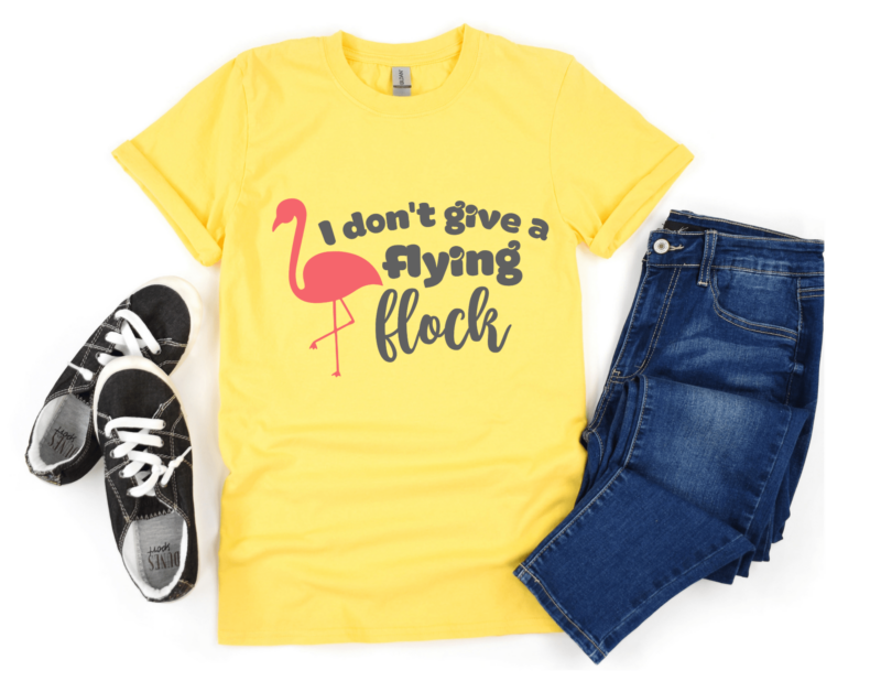 I Don't give a Flock - Yellow Women's T-Shirt