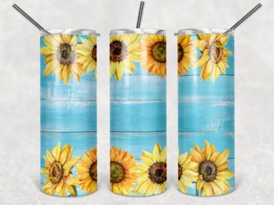 Sunflower Bluewood - 20oz Skinny Tumbler