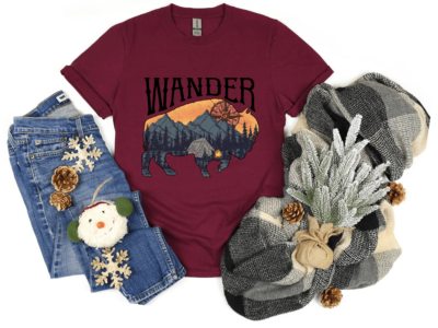 Wanderer - Maroon Women's T-Shirt
