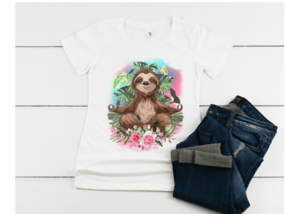 White Sloth Women's T-Shirt
