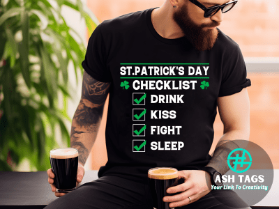 St. Patrick's Day Checklist - Black