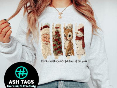 Most Wonderful Time Of Year - Faux Yarn Effect